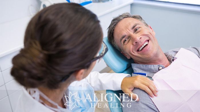 Relaxed patient experiencing stress free dental care